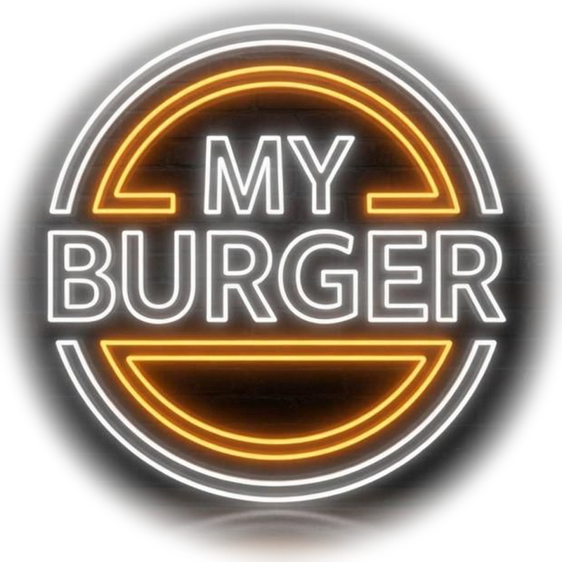 MY BURGER neon logo